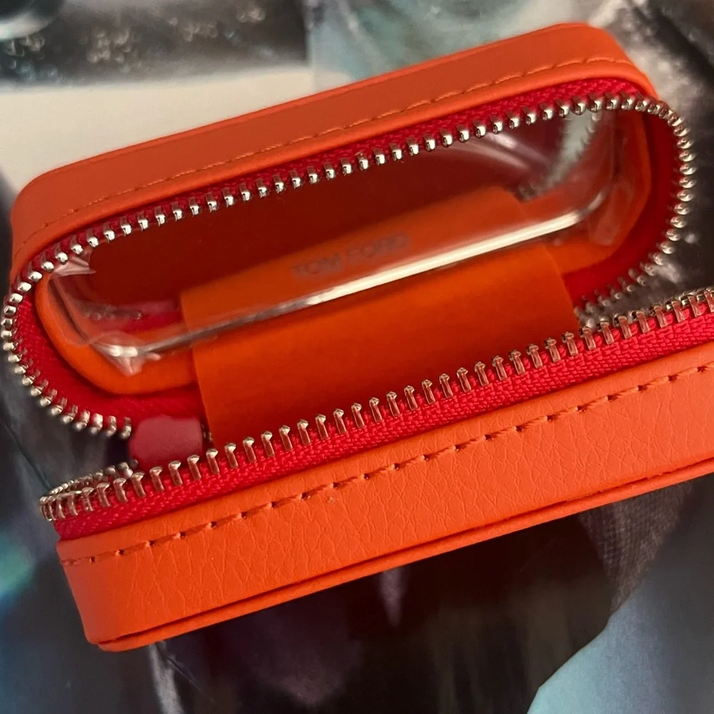 Tom Ford Orange Cosmetic Bag